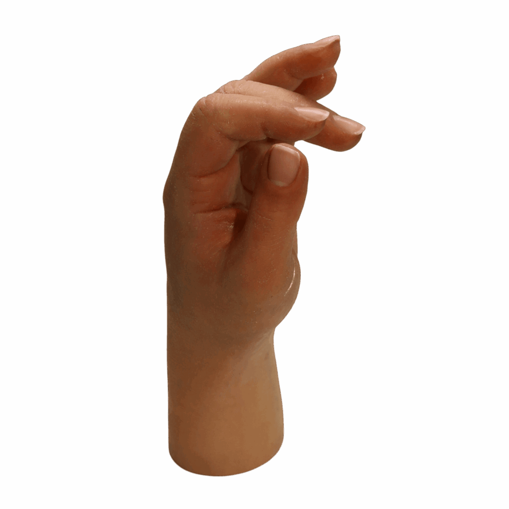 prothèse silicone avec doigt articulé